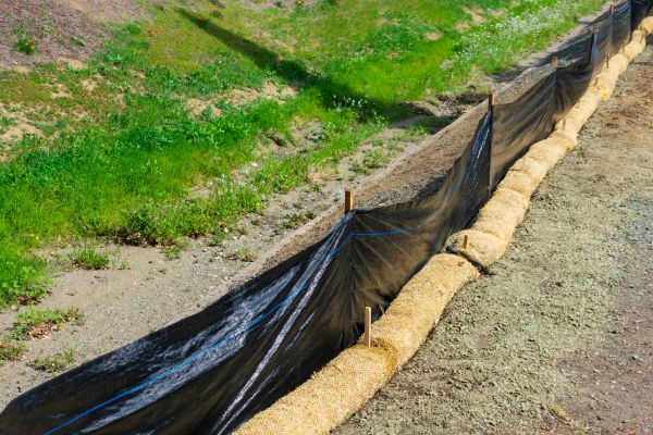 Straw Wattle Installation in Oxnard